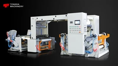 Kertas Tipping Gantry Double Shaft Stripping and Slitting Machine